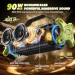 Portable Waterproof Bluetooth Speaker with Deep Bass