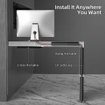 Cable Management Under Desk, Adhesive Organizer, Black