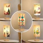 Wood Grain Table Lamp - Minimalist Design for Any Room