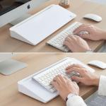 Small Glass Desktop Whiteboard with Drawer and Accessories