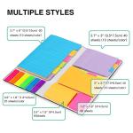 Vibrant Sticky Notes Set - 402 Pieces, 6 Formats