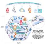 Bellababy 4-in-1 Tummy Time Gym Mat (Blue)