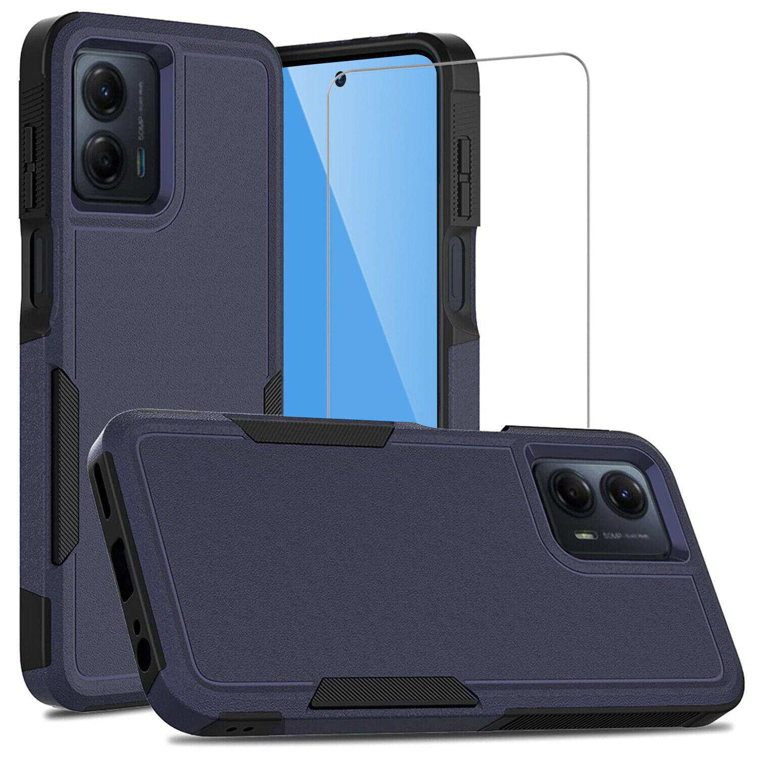 Moto G 5G 2024 Heavy-Duty Case with Glass