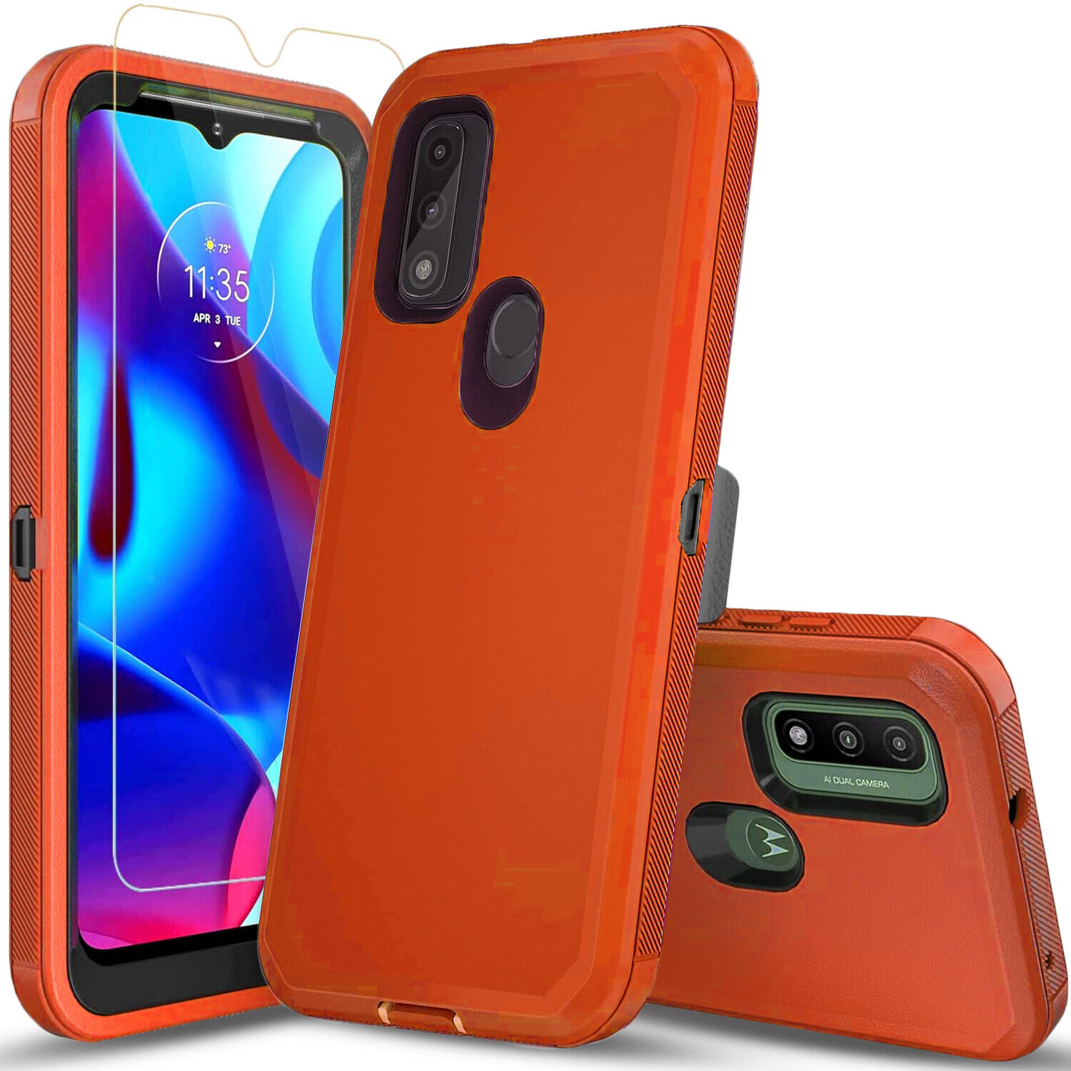 Motorola Moto G Power 2022 Shockproof Case & Glass