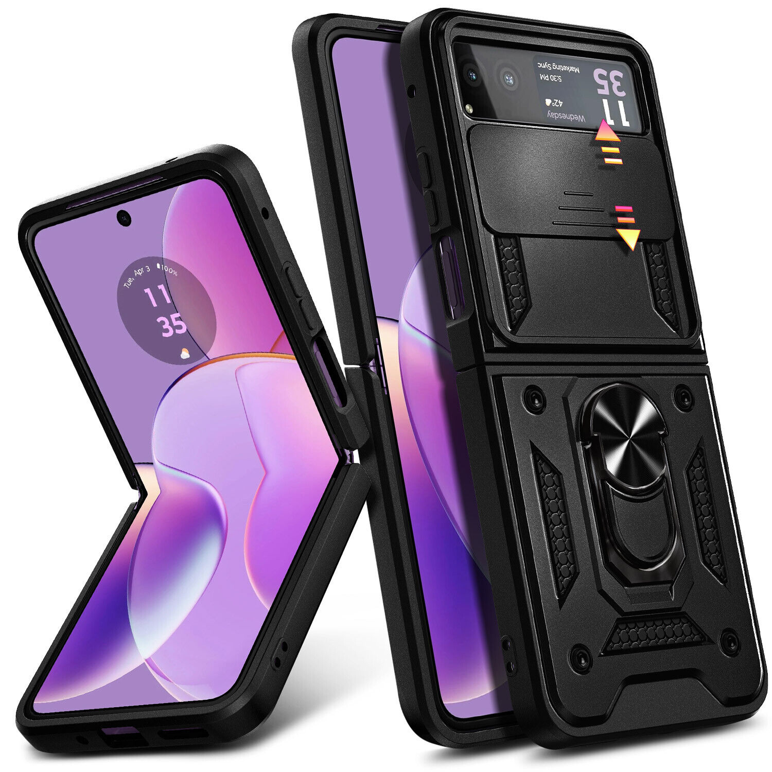 Motorola Razr/Razr+ 2023 Shockproof Ring Stand Case