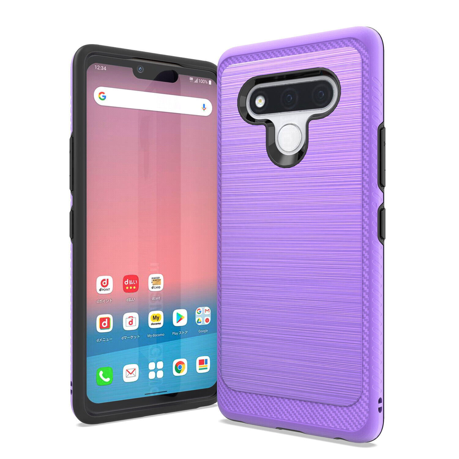 LG Stylo 6 Phone Case with Glass Protector
