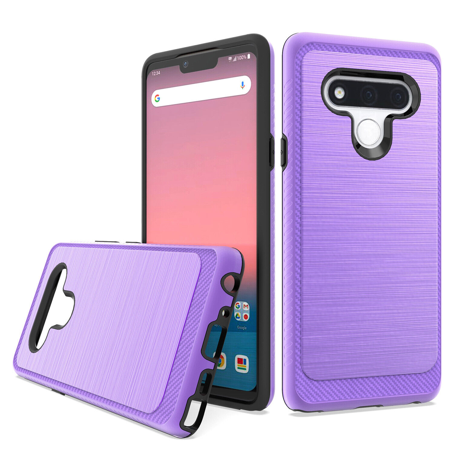 LG Stylo 6 Slim Shockproof Cover + Glass Protector