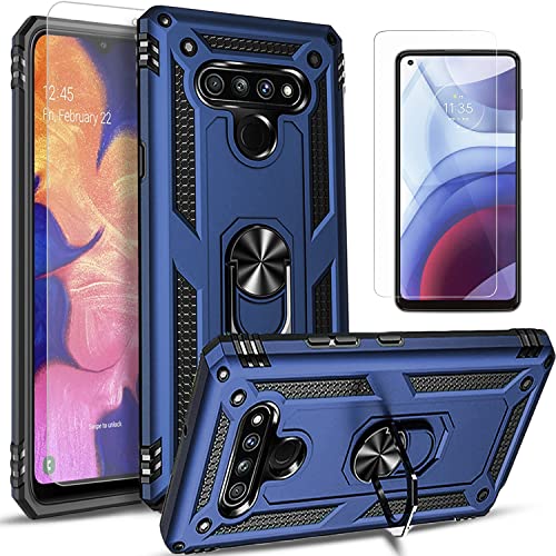 Navy LG Stylo 6 Case with Screen Protector