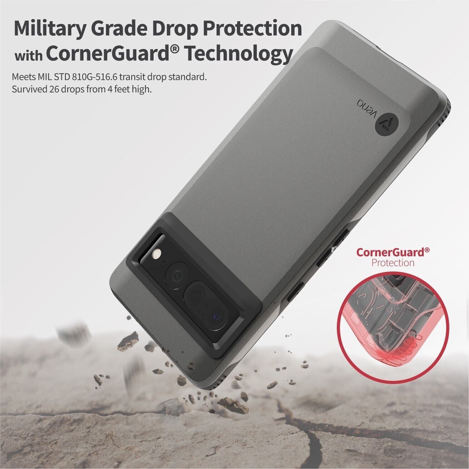 Vena Outcross Hybrid Shockproof Case for Google Pixel 7