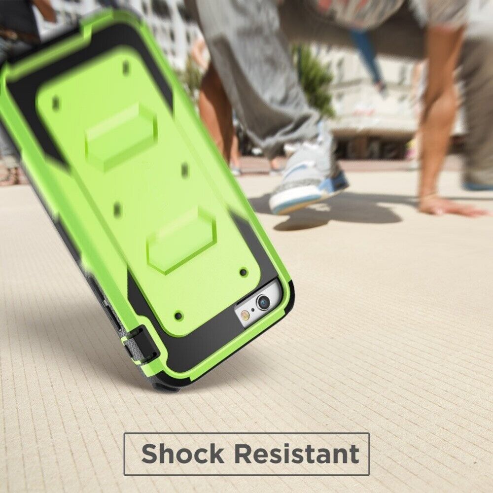 Rugged Armor Tank Phone Case with Clip Stand