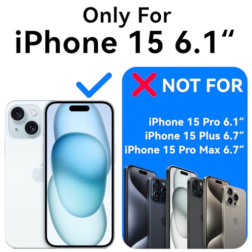 Mkeke Clear Slim Case for iPhone 15