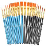 20 Pcs Versatile Paint Brush Set for Artists