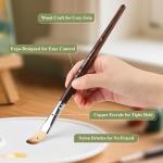 26-Piece Travel Paint Brush Set for Artists