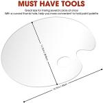 Large Clear Acrylic Paint Palette Set 2pcs