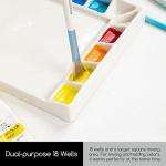 MEEDEN 18-Well Ceramic Artist Paint Palette