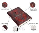 Double Dragon Leather Blank Notebook for Artists