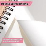 4 Pack 8.5 x 11 Inch Spiral Sketch Books