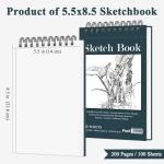 Mini Spiral Sketchbook 5.5" x 8.5" - 2 Pack