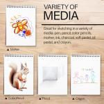 BAZIC Top Bound Spiral Sketch Pad, 50 Sheets