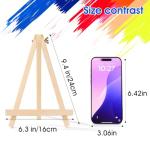 AROIC 9-Inch Wooden Easel Set for Painting