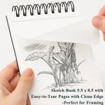 Mini Spiral Sketchbook 5.5" x 8.5" - 2 Pack