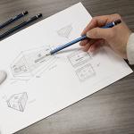 BAZIC Top Bound Spiral Sketch Pad, 50 Sheets