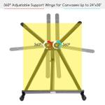 10-Piece Portable Tabletop Display Easel Set