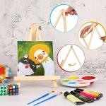 AROIC 9-Inch Wooden Easel Set for Painting