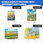 10 Pack 17-Inch Wooden Tabletop Easels for Painting