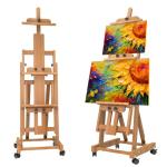 Multifunctional Adjustable H-Frame Easel for Artists