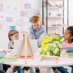 Portable 11.8-Inch Wood Tabletop Easels (4 Pack)