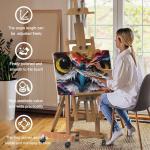 Multifunctional Adjustable H-Frame Easel for Artists