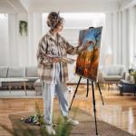 Portable Adjustable Metal Artist Easel with Carry Bag