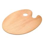 16"x12" Wooden Paint Palette with Thumb Hole