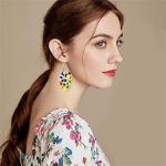Colorful Bohemian Wooden Artist Paint Brush Earrings