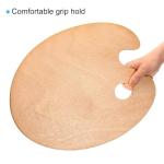 16"x12" Wooden Paint Palette with Thumb Hole