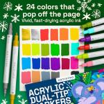 ARTISTRO 24 Dual-Tip Acrylic Paint Markers