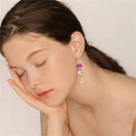 Colorful Bohemian Wooden Artist Paint Brush Earrings