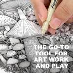 Black Micro Fineliner Pens Set for Artists