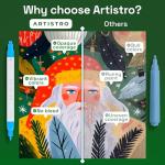 ARTISTRO 24 Dual-Tip Acrylic Paint Markers