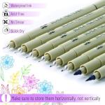 Set of 8 Fine Point Waterproof Art Pens