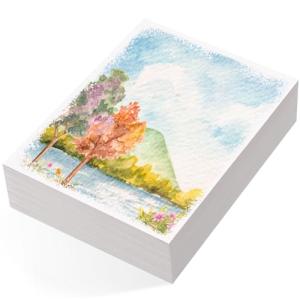 80 Sheets Cold Press Watercolor Paper, 5x7 Inch