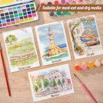 80 Sheets Cold Press Watercolor Paper, 5x7 Inch