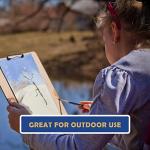 Falling in Art Portable Sketch Board with Clip