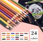 GETHPEN 24-Color Pastel and Charcoal Pencil Set