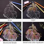 GETHPEN 24-Color Pastel and Charcoal Pencil Set