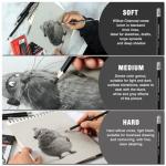 Brusarth Charcoal Pencils Drawing Set - 8 Pieces