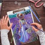 GETHPEN 24-Color Pastel and Charcoal Pencil Set