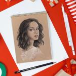 White Charcoal Pencil Set for Artists - 10 Pcs