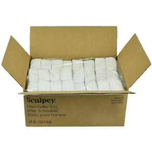 Original Sculpey® White Non-Toxic Polymer Clay, 24 lbs